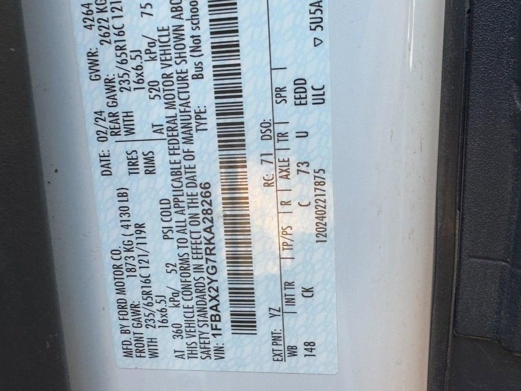 2024 Ford Transit Passenger Wagon XL