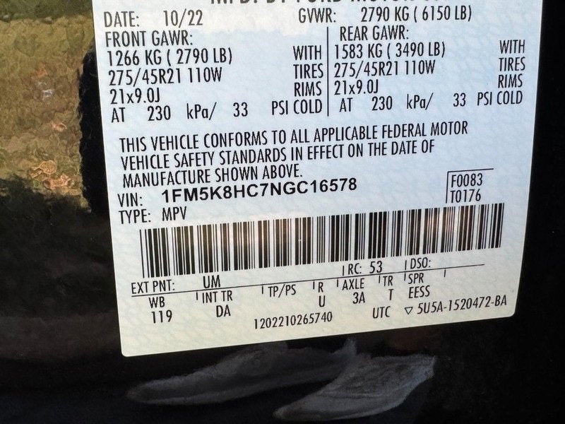 2022 Ford Explorer Platinum