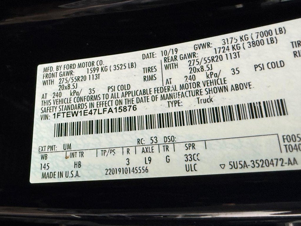 2020 Ford F-150 XL
