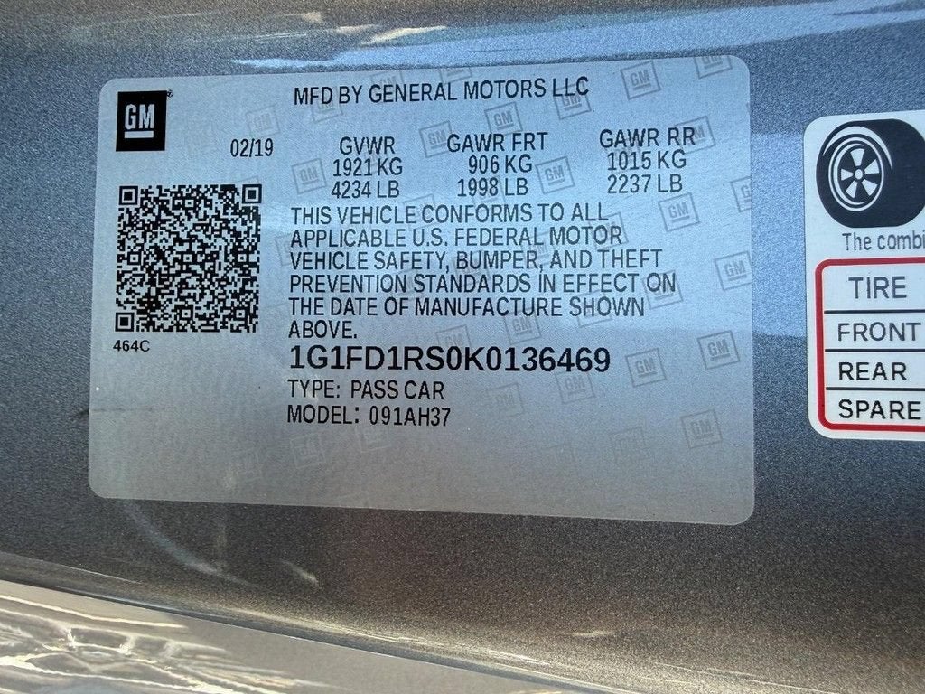 2019 Chevrolet Camaro 2LT