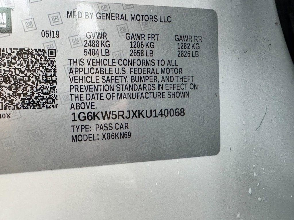 2019 Cadillac CT6-V 4DR SDN