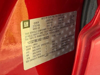 2016 Chevrolet Colorado 4WD WT