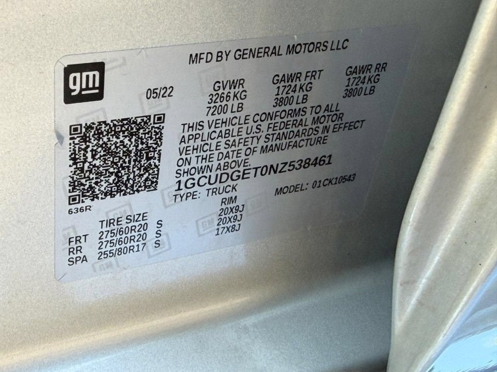2022 Chevrolet Silverado 1500 LTZ