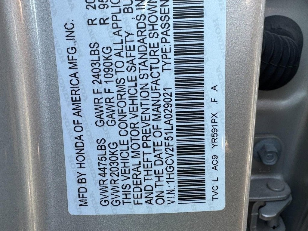 2020 Honda Accord Sedan EX-L