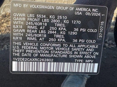 2024 Volkswagen Atlas Cross Sport 2.0T SE