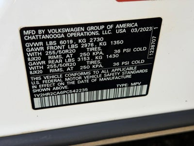 2023 Volkswagen Atlas 3.6L V6 SE w/Technology