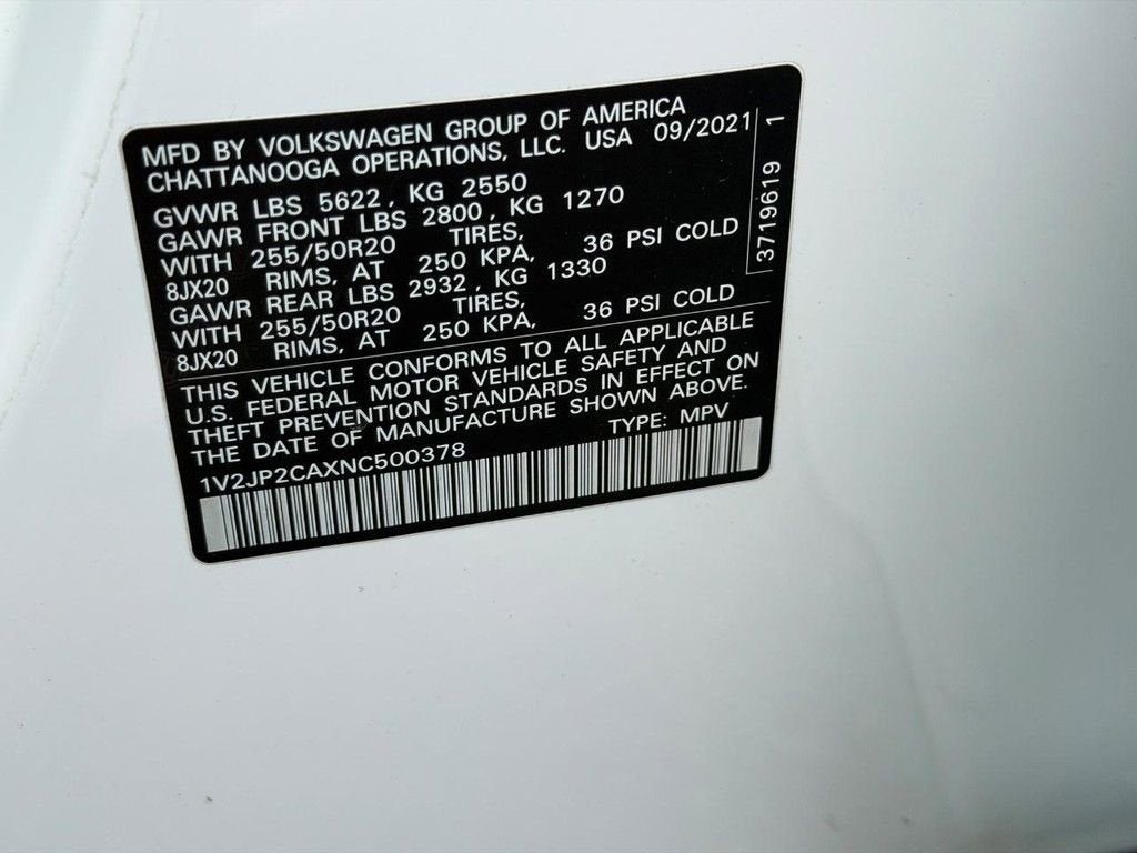2022 Volkswagen Atlas 2.0T SE w/Technology