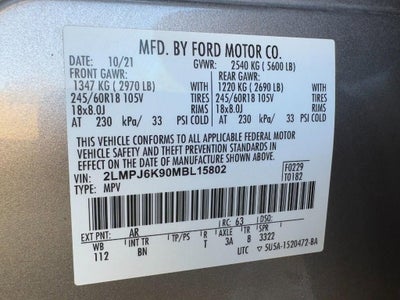 2021 Lincoln Nautilus Reserve