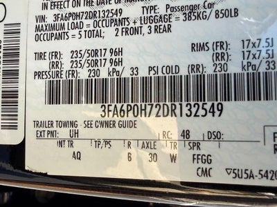 2013 Ford Fusion SE