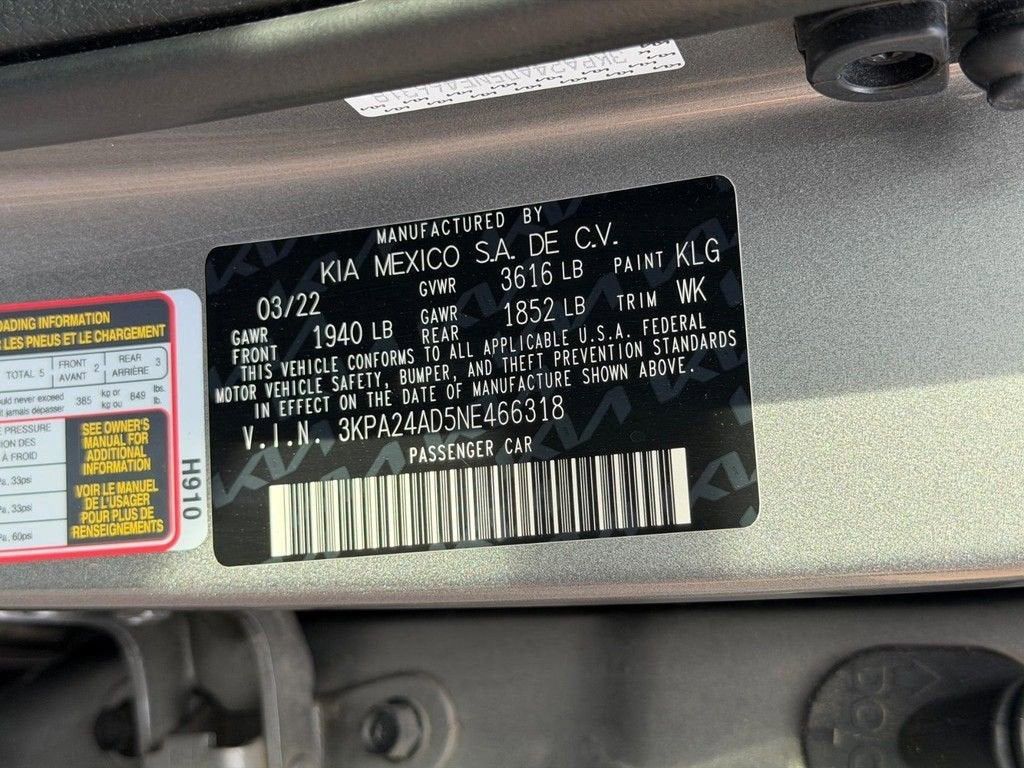 2022 Kia Rio S