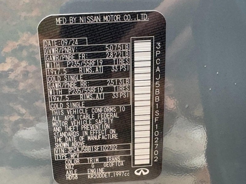 2025 INFINITI QX50 LUXE