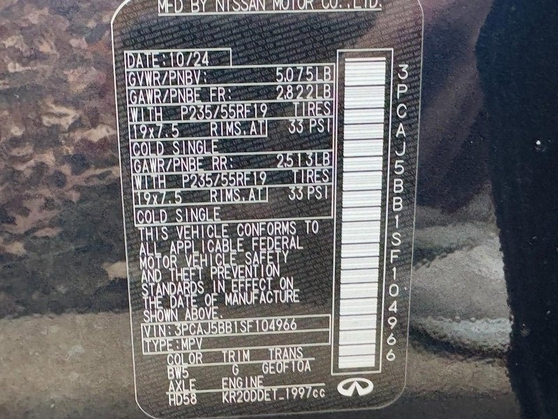 2025 INFINITI QX50 LUXE