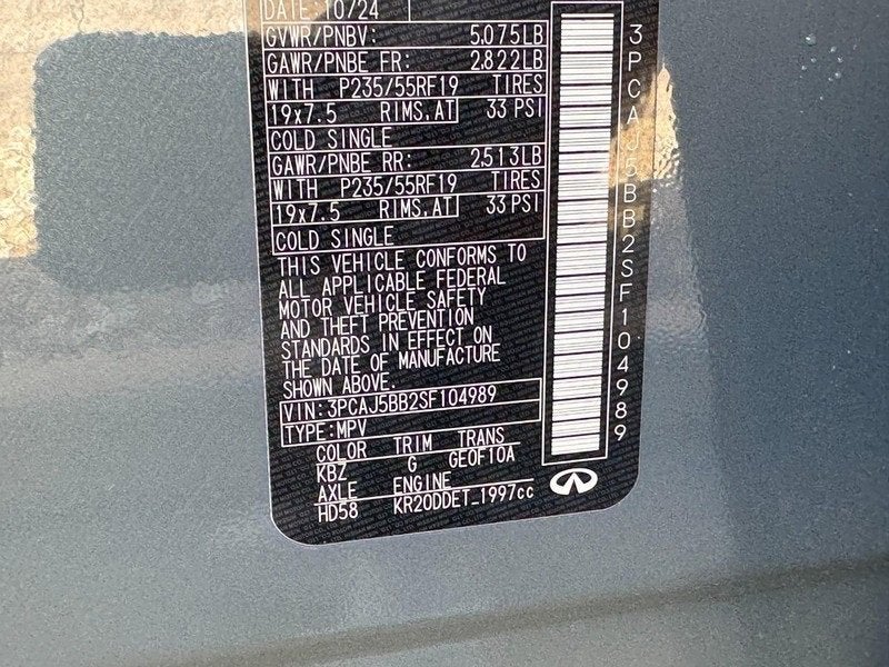 2025 INFINITI QX50 LUXE