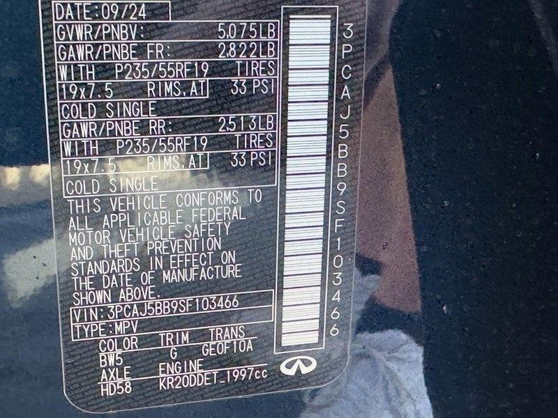 2025 INFINITI QX50 LUXE