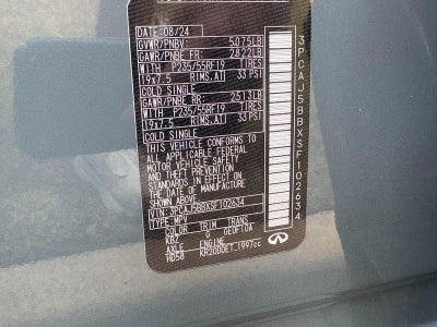 2025 INFINITI QX50 LUXE