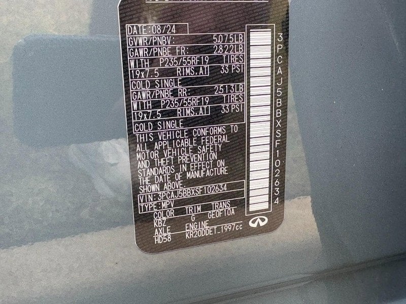 2025 INFINITI QX50 LUXE