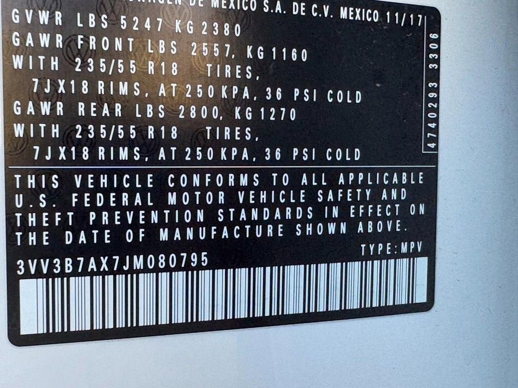 2018 Volkswagen Tiguan SEL