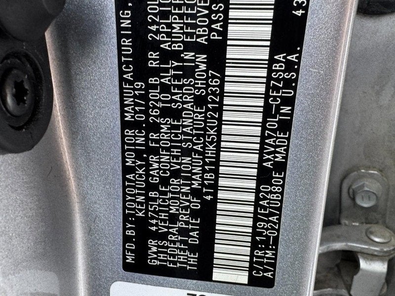 2019 Toyota Camry LE