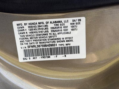 2009 Honda Odyssey EX-L