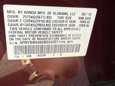 2016 Acura MDX w/Tech