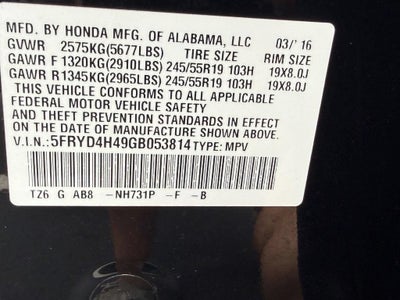 2016 Acura MDX w/Tech