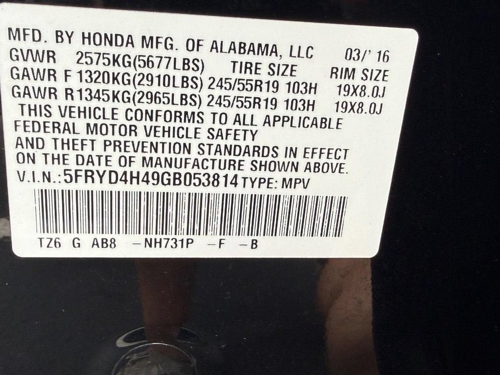 2016 Acura MDX w/Tech