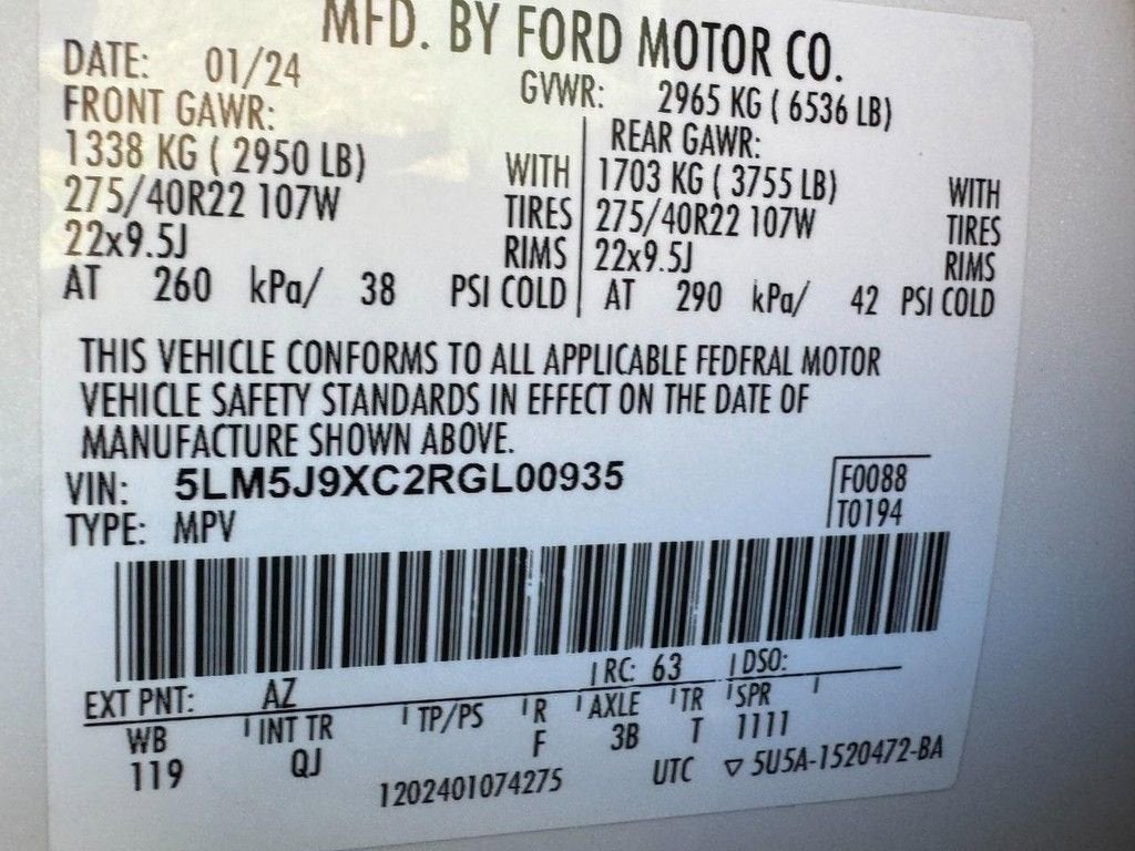 2024 Lincoln Aviator Black Label