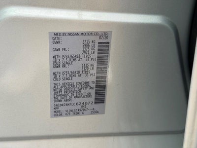 2020 Nissan Pathfinder SV