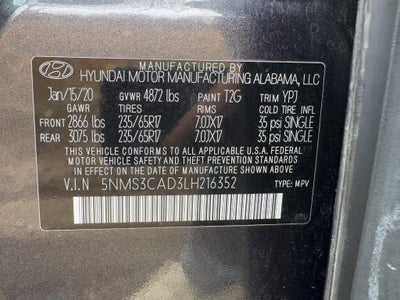 2020 Hyundai Santa Fe SEL