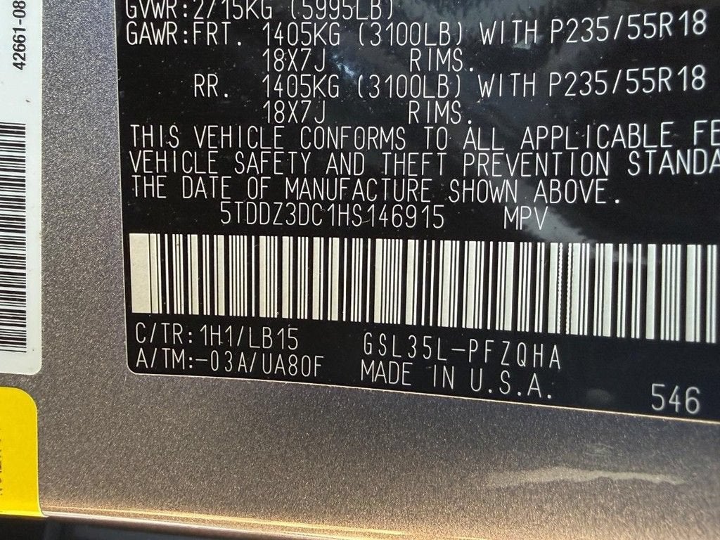 2017 Toyota Sienna XLE