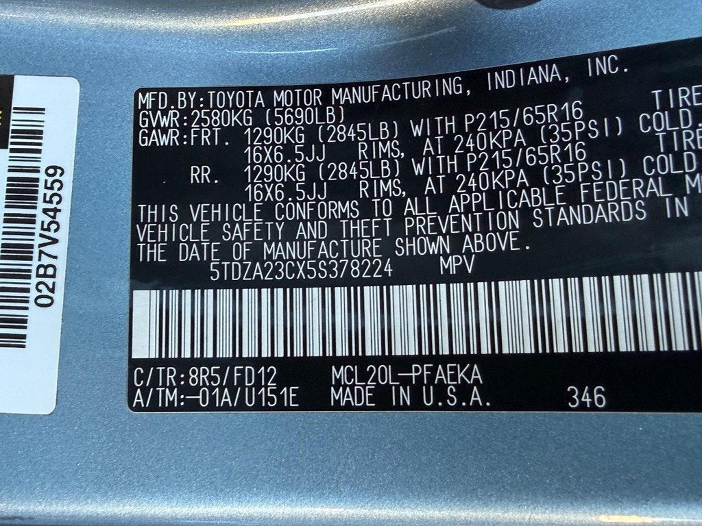 2005 Toyota Sienna CE