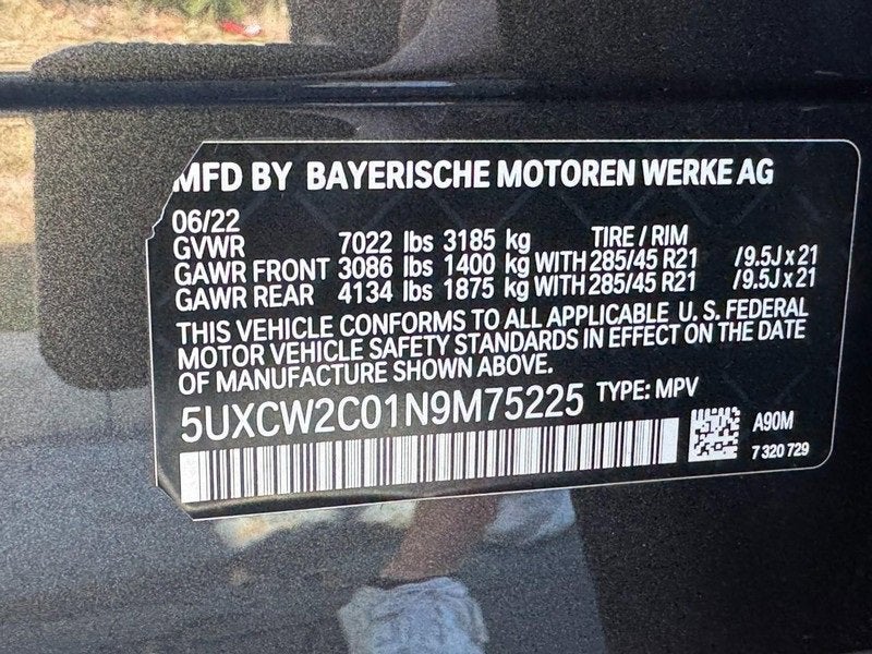 2022 BMW X7 xDrive40i