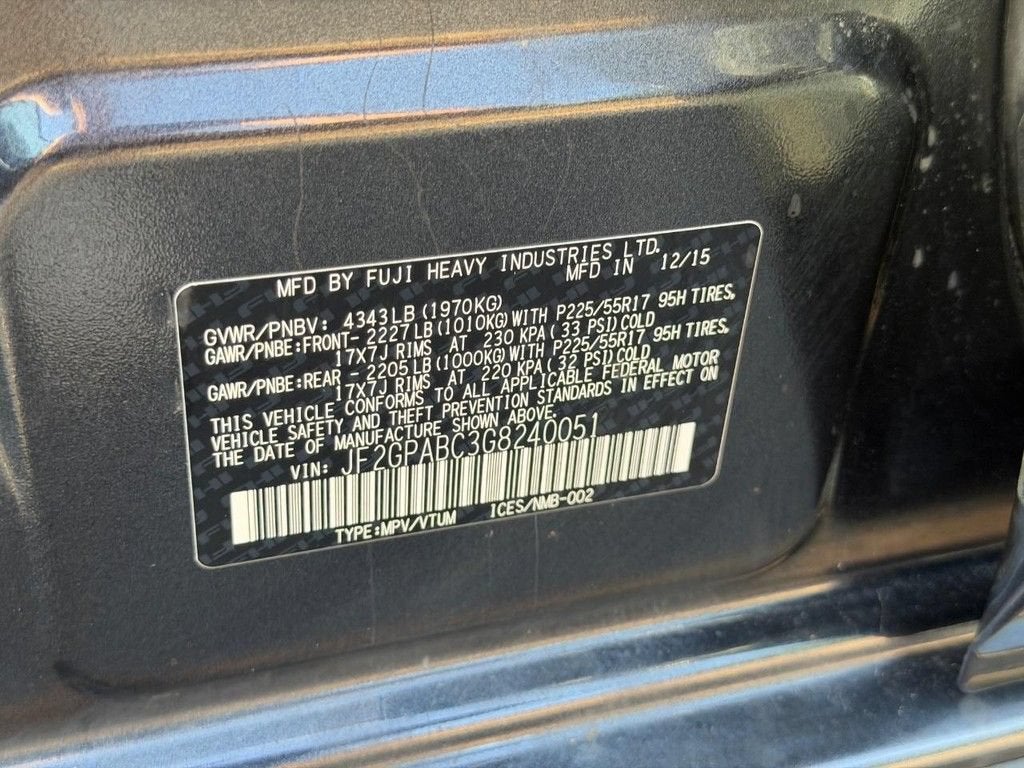 2016 Subaru Crosstrek Premium