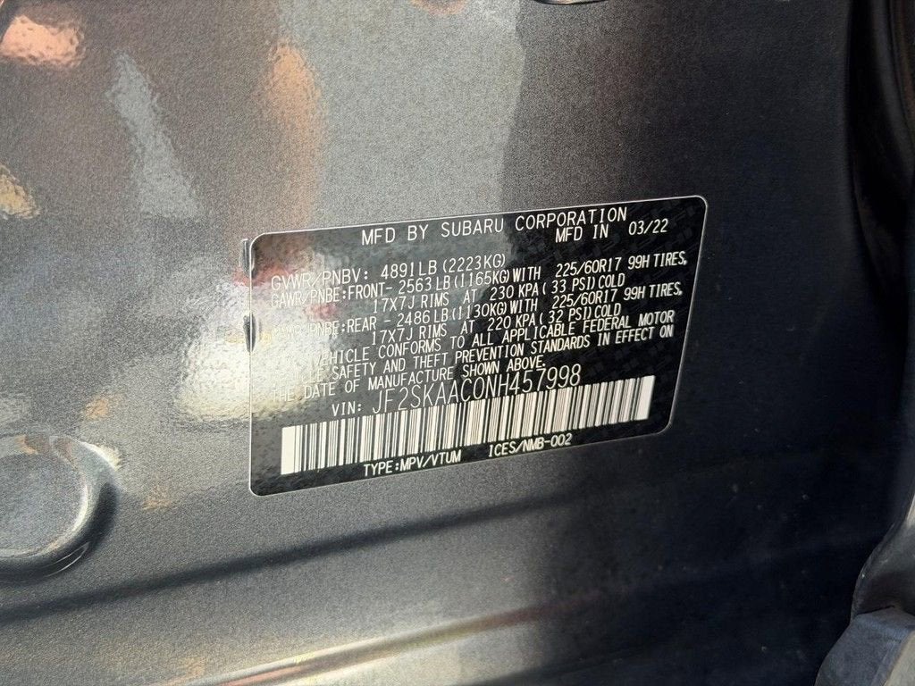 2022 Subaru Forester 4DR CVT