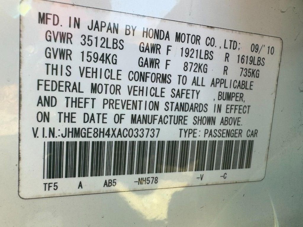 2010 Honda Fit Sport