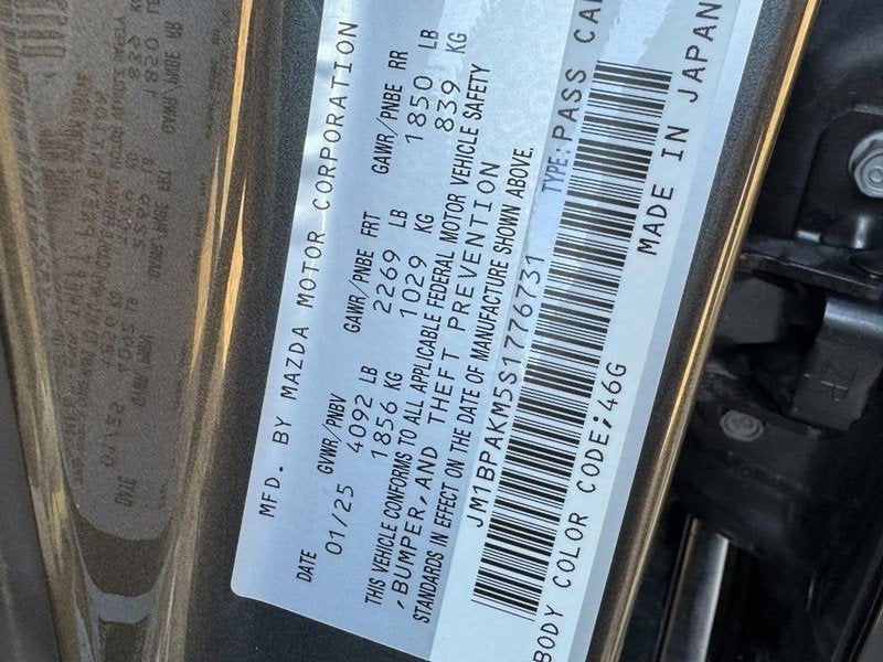 2025 Mazda Mazda3 Hatchback 2.5 S Select Sport