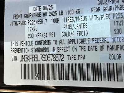 2025 Mazda Mazda CX-5 2.5 S Select Package