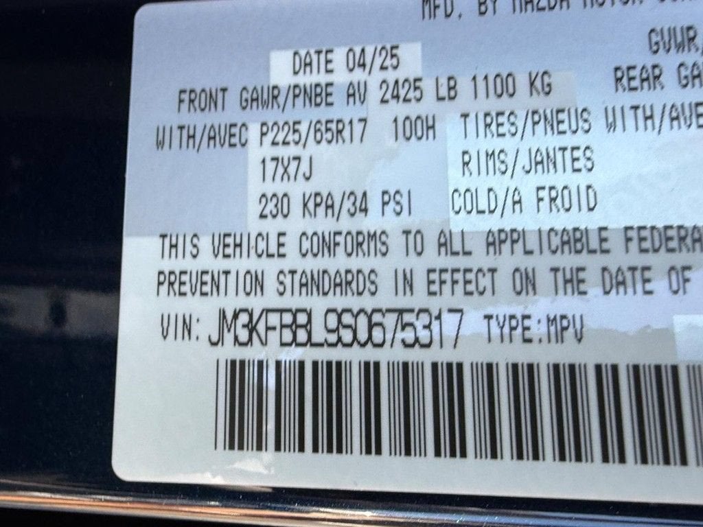 2025 Mazda Mazda CX-5 2.5 S Select Package