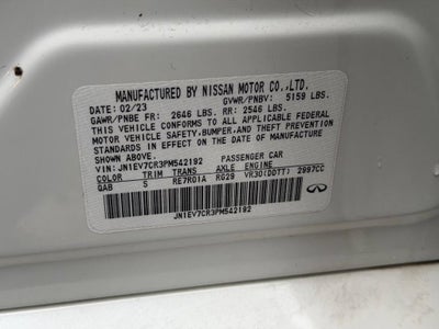 2023 INFINITI Q50 SENSORY
