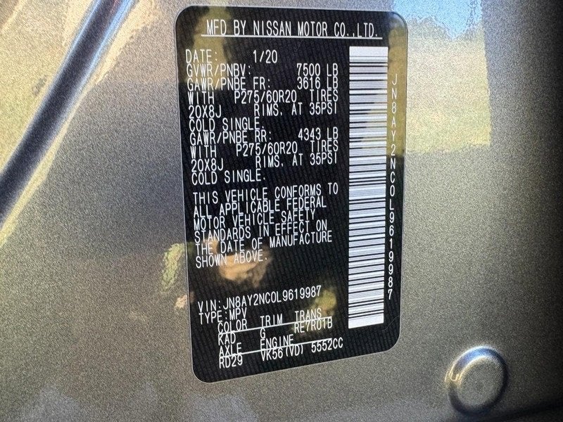 2020 Nissan Armada SL