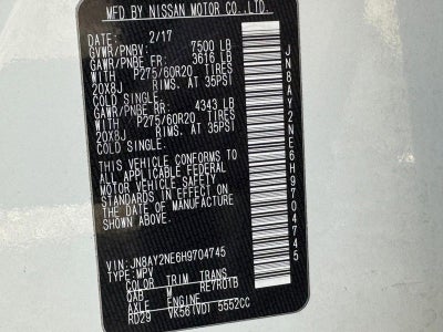 2017 Nissan Armada Platinum