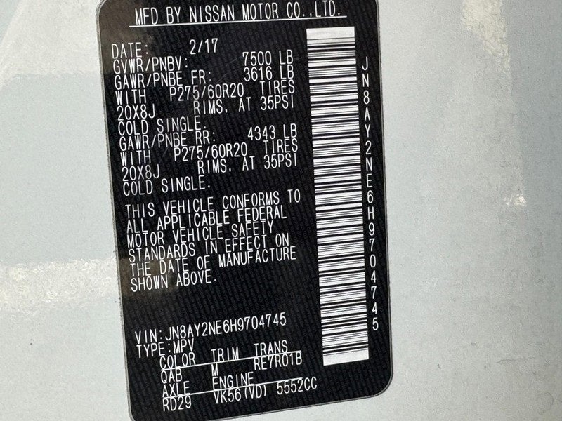 2017 Nissan Armada Platinum