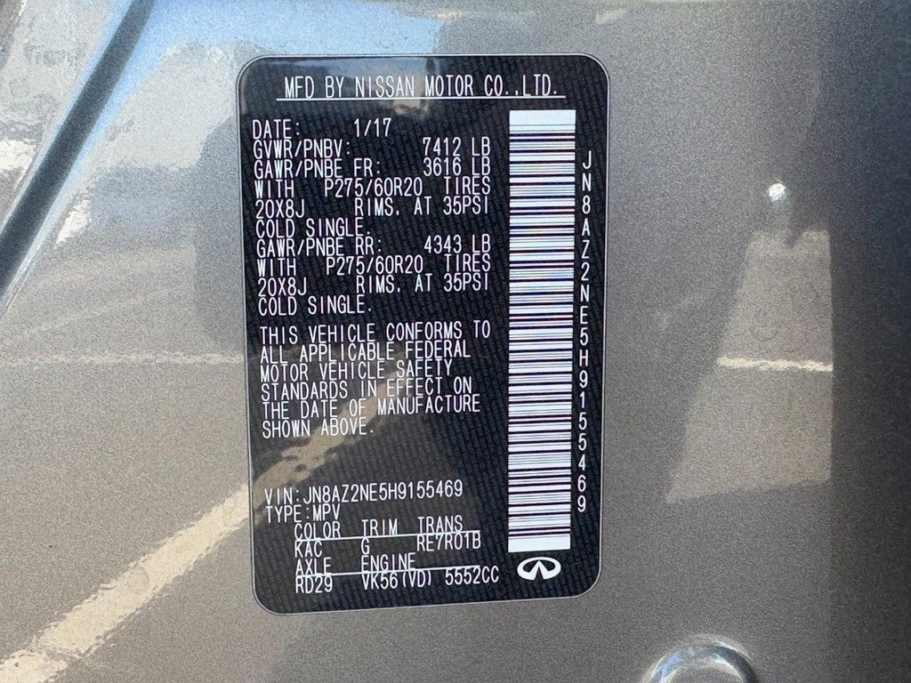 2017 INFINITI QX80 LIMITED