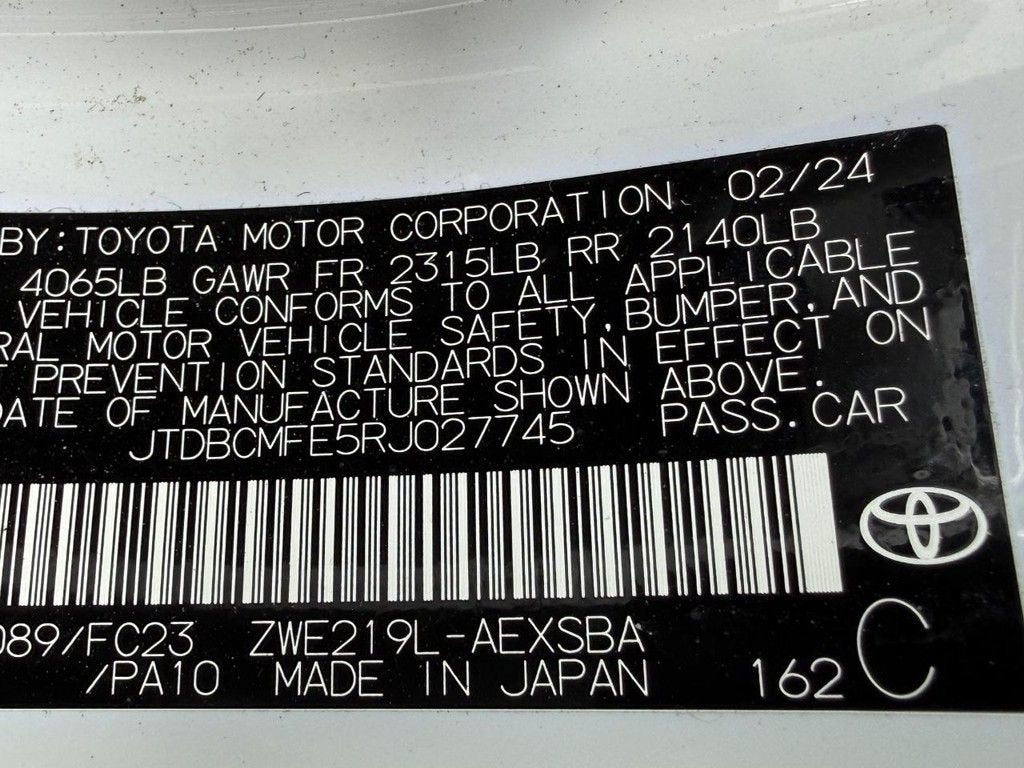2024 Toyota Corolla Hybrid LE