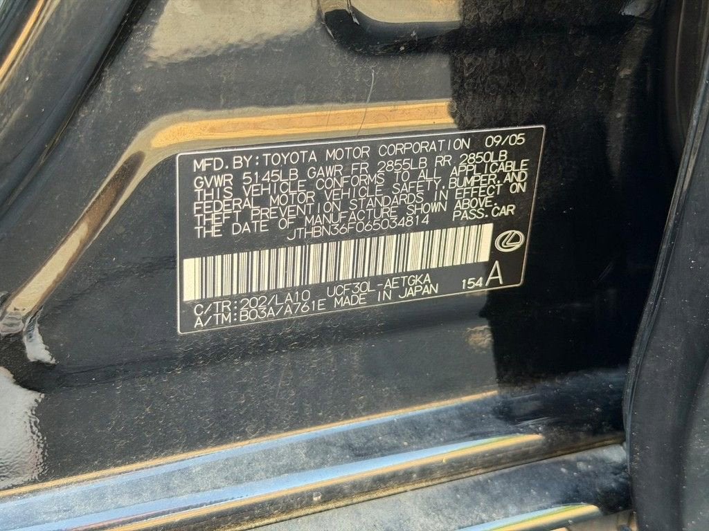 2006 Lexus LS 430 4DR SDN AT
