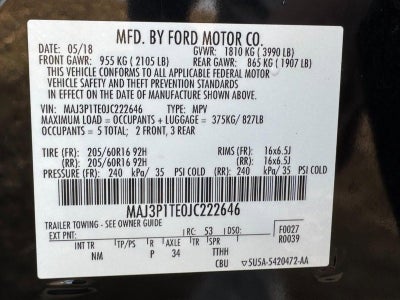 2018 Ford EcoSport SE