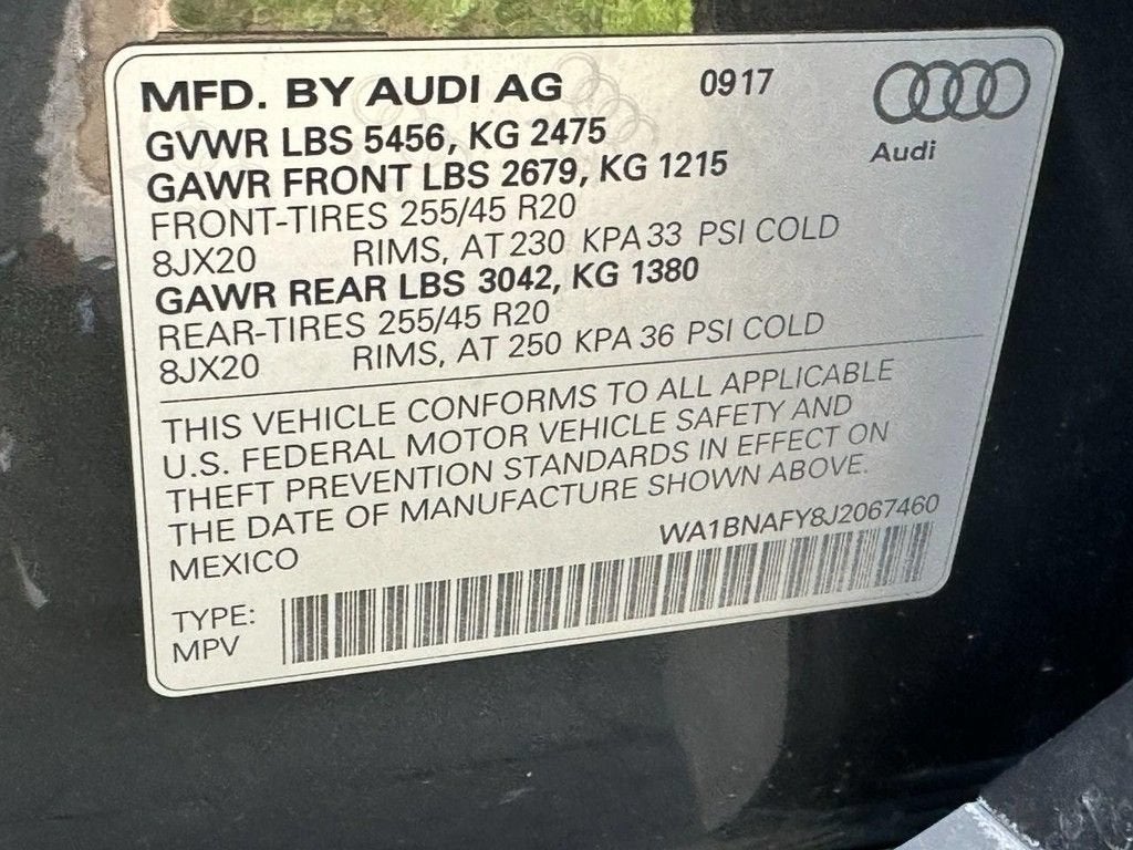 2018 Audi Q5 Premium Plus