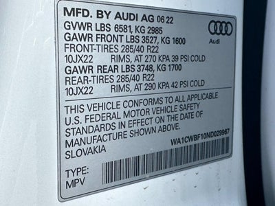 2022 Audi SQ8 Prestige