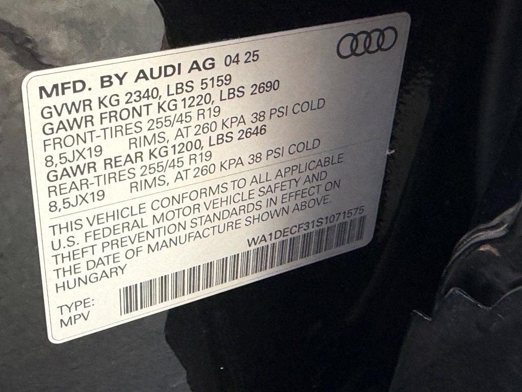 2025 Audi Q3 S line Premium