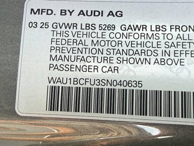 2025 Audi A5 Premium